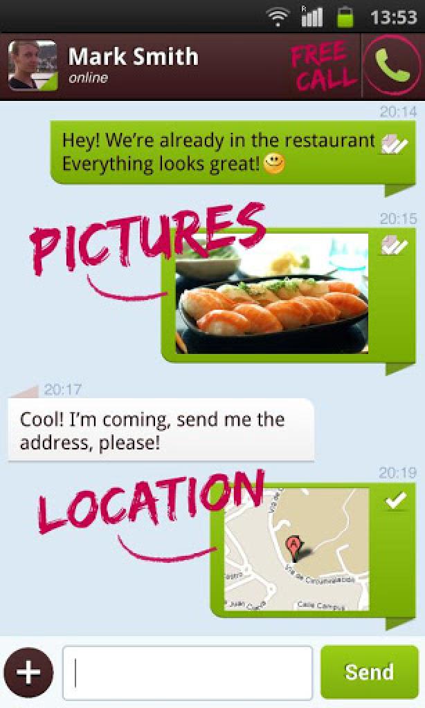 [28/11/2012] Yuilop kann anders als sämtliche anderen Messenger-Systeme theoretisch jedes Handy oder Smartphone erreichen - ganz gleich, welche Software dort verwendet wird. Dazu wird allerdings eine Yuilop-Nummer benötigt. Außerdem werden 