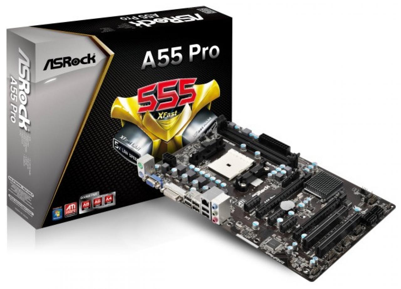 [19/11/2012] Asrock präsentiert mit A55 Pro Mainboard für FM1-Sockel (3)