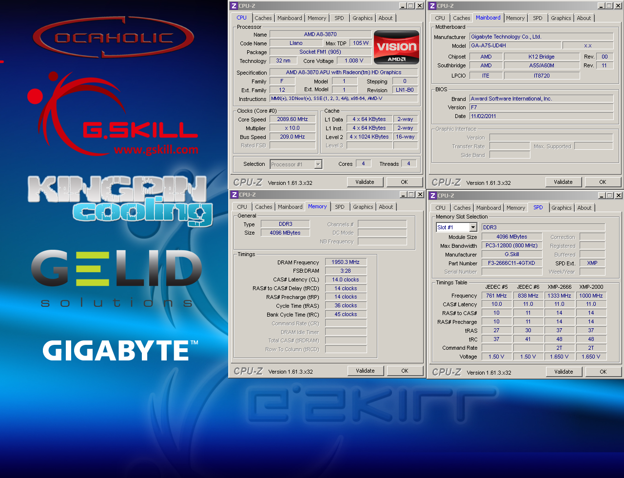 [15/11/2012] Neuer Weltrekord im RAM-Overcklocking: DDR3-3900 mit G.Skill-Modul und Flüssigstickstoff erreicht (3)