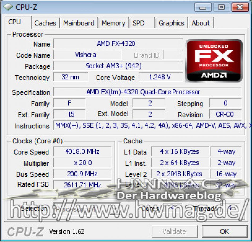 [24/11/2012] FX-4320 gesichtet und übertaktet: 4,0 GHz starker Vierkerner knackt erste OC-Rekorde unter LN2. (4)
