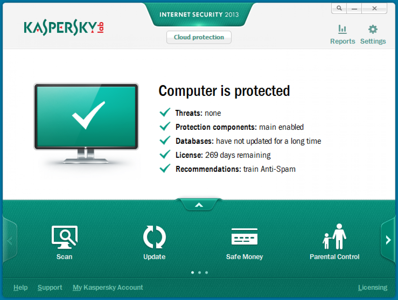 [26/11/2012] Consumer, Platz 4: Kaspersky Internet Security 2013, Version 2013, ID 123613: Schutz-Wertung: 5,5 ; Reperatur-Wertung: 4,5 ; Benutzerfreundlichkeit: 5,0 ; Gesamt: 15,0 ; Zetrifikat: Ja