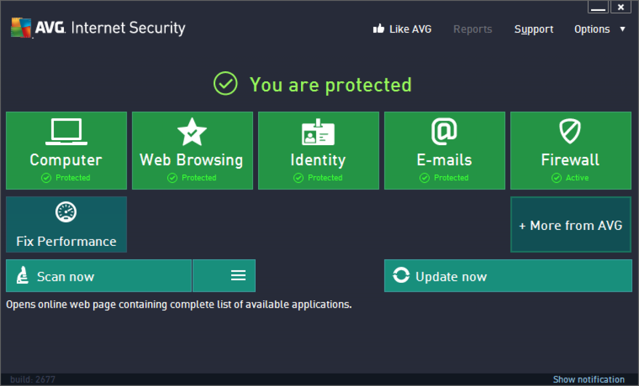 [26/11/2012] Consumer, Platz 9: AVG Internet Security 2012, Version 2012 & 2013, ID 123684: Schutz-Wertung: 4,5 ; Reperatur-Wertung: 4,5 ; Benutzerfreundlichkeit: 4,5 ; Gesamt: 13,5 ; Zetrifikat: Ja