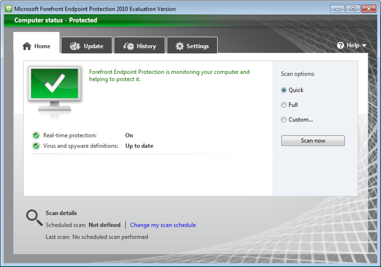 [26/11/2012] Business, Platz 8: Microsoft Forefront Endpoint Protection, Version 2010, ID 123709: Schutz-Wertung: 1,5 ; Reperatur-Wertung: 2,5 ; Benutzerfreundlichkeit: 5,5 ; Gesamt: 9,5 ; Zetrifikat: Nein