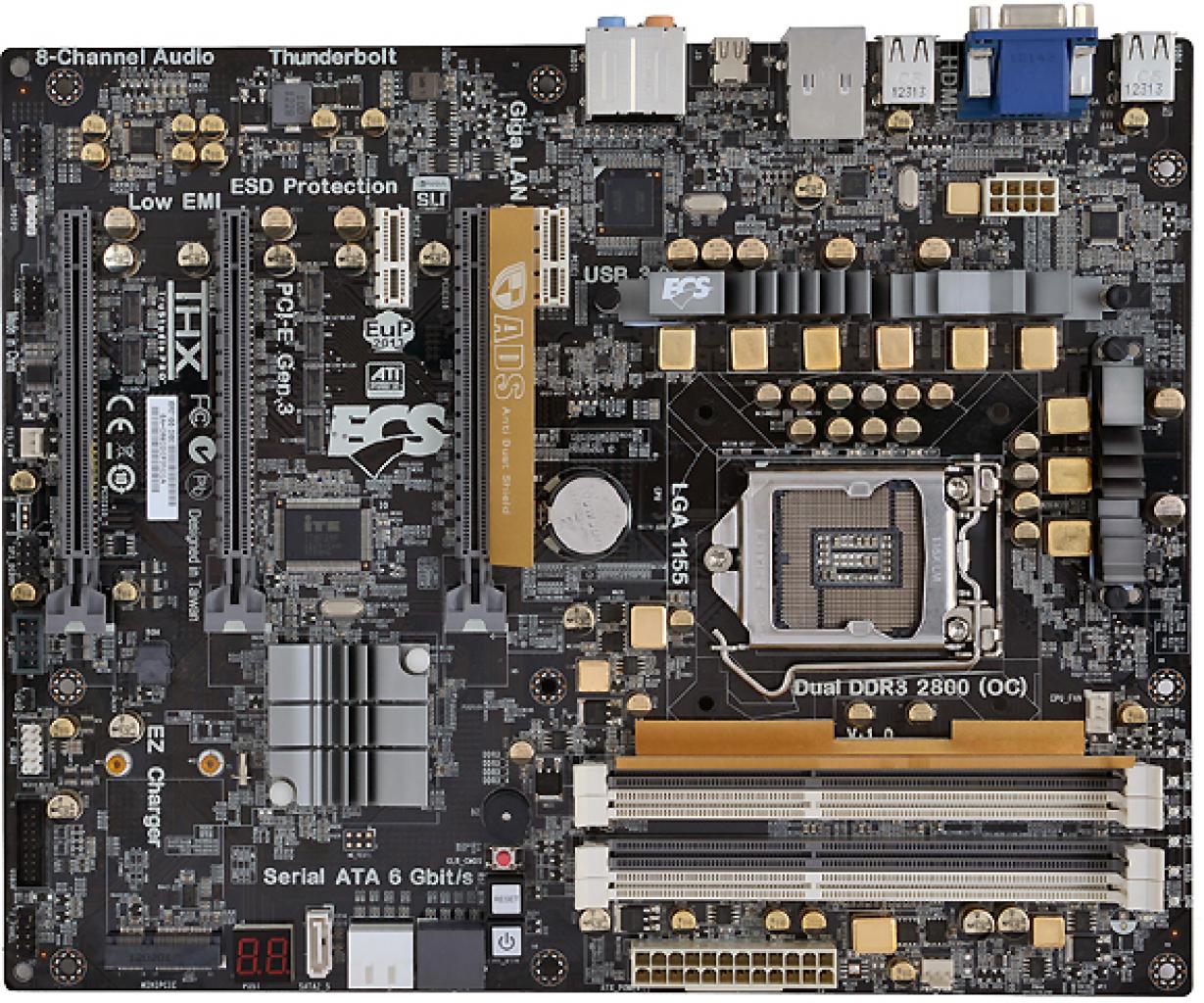 [14/11/2012] ECS Elitegroup stellt mit Z77H2-A5X neues Mainboard mit Thunderbolt vor (1)