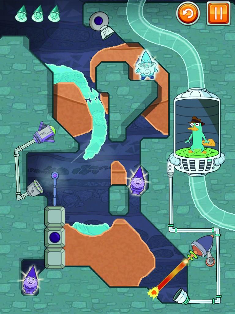 [05/12/2012] Platz 4 | Wo ist mein Perry? (Rätsel) | € 0,79 (Android) | Der Nachfolger zu Wo ist mein Wasser? bietet noch kreativere Rätsel, ist aber auch etwas kniffliger. | Wertung 1,30