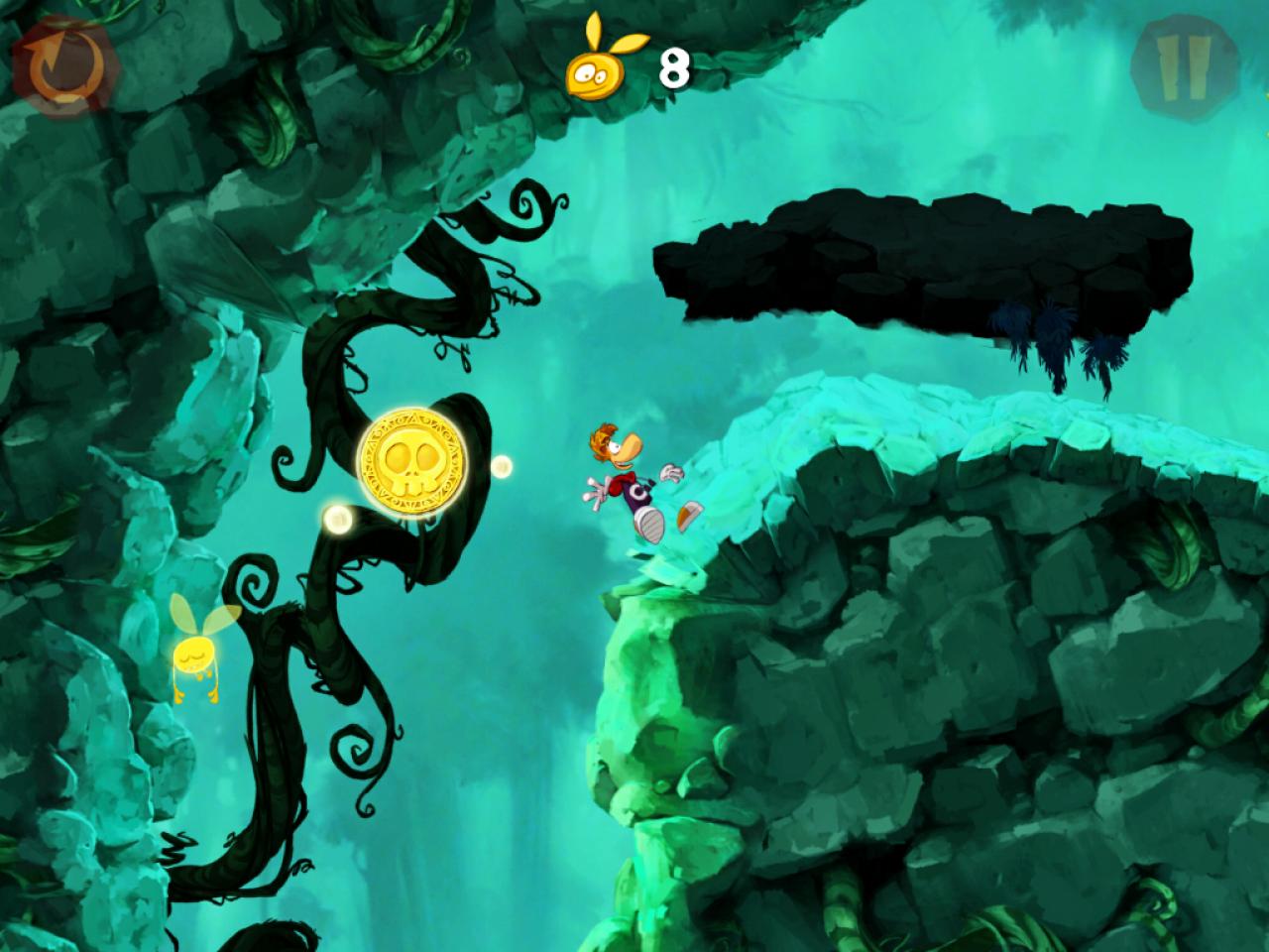 [05/12/2012] Platz 13 | Rayman Jungle Run (Plattformer) | € 2,39 | Kein klassisches Jump & Run, sondern ein genialer Endless Runner, bei dem Sie Rayman mit rechtzeitigem Tippen steuern. | Wertung 1,50