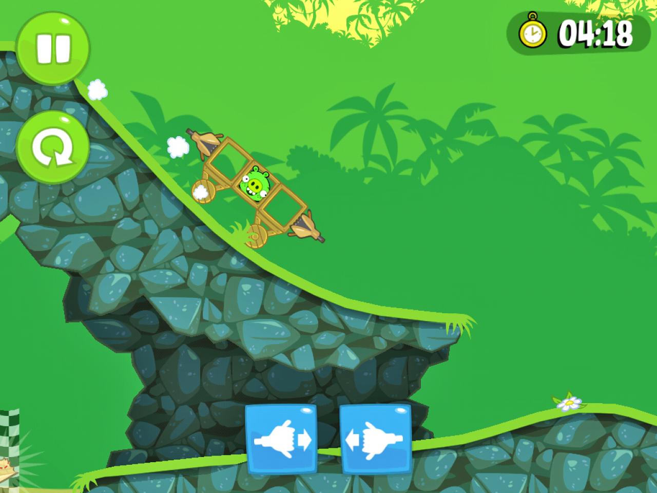 [05/12/2012] Platz 14 | Bad Piggies (Rätsel) | Gratis | Bauen Sie den genial animierten Schweinen aus vielen Einzelteilen ein Gefährt, um ans Ziel zu gelangen. | Wertung 1,60