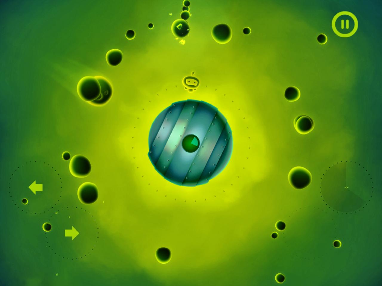 [21/12/2012] Platz 22 | Crumble Zone (Tower-Defens-Art) | € 0,89 | Sie steuern einen putzigen Roboter, der den Planeten vor Meteoriten beschützen soll - motivierend! | P&P (02-03/2012) | Wertung 1,60