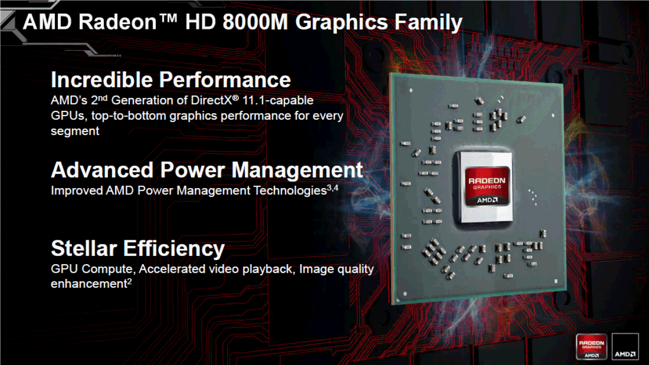 [17/12/2012] D stellt die Radeon HD 8000M Serie vor: Drei Neulinge und ein alter Bekannter (3)