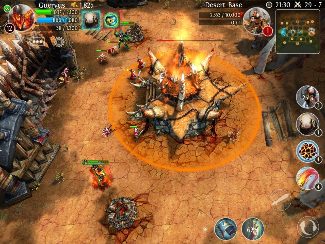 [21/12/2012] Mit Heroes of Order & Chaos ist sogar ein gelungenes MOBA-Spiel für iOS verfügbar. Noch gibt es aber Probleme mit den Servern, weshalb wir vorerst auf eine Wertung verzichten.