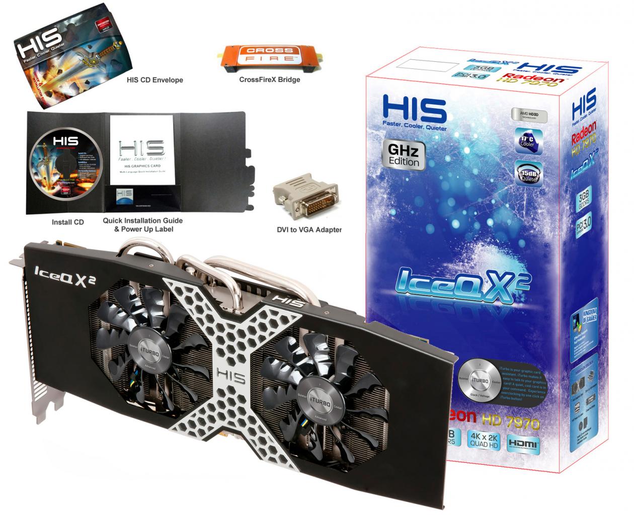 [07/12/2012] HIS schickt die Radeon HD 7970 GHz Edition IceQ X² in den Handel (1)