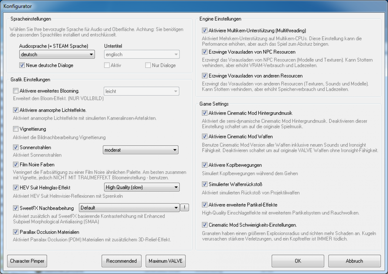 [20/12/2012] HL2 CM12: PCGH-Benchmark-Einstellungen
