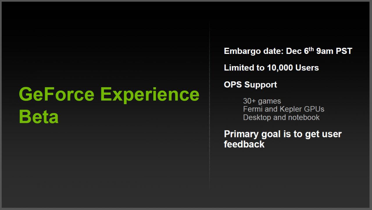 [06/12/2012] Geforce Experience: Programm für optimale Systemeinstellungen - Open Beta gestartet (15)