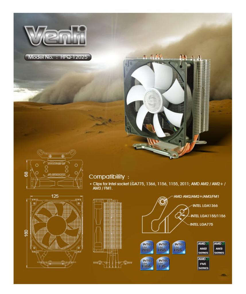 [18/12/2012] Evercool präsentiert mit Venti neuen CPU-Kühler im Tower-Design (1)