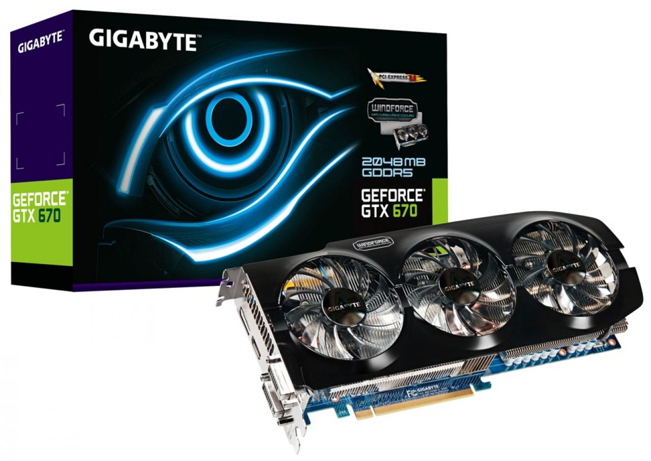 [06/12/2012] Gigabyte präsentiert weitere Geforce GTX 670 mit Custom-Kühler (1)