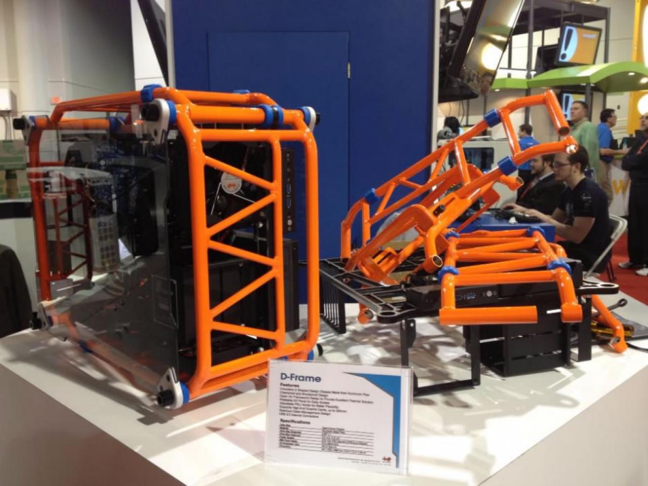 [10/01/2013] CES: In Win präsentiert mit D-Frame außergewöhnliches Gehäuse mit Aluminiumrohren (3)