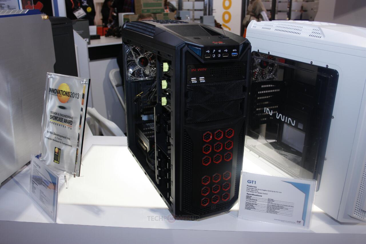[11/01/2013] CES: In Win zeigt mit GT1 Midi-Tower im Sportwagen-Design (2)