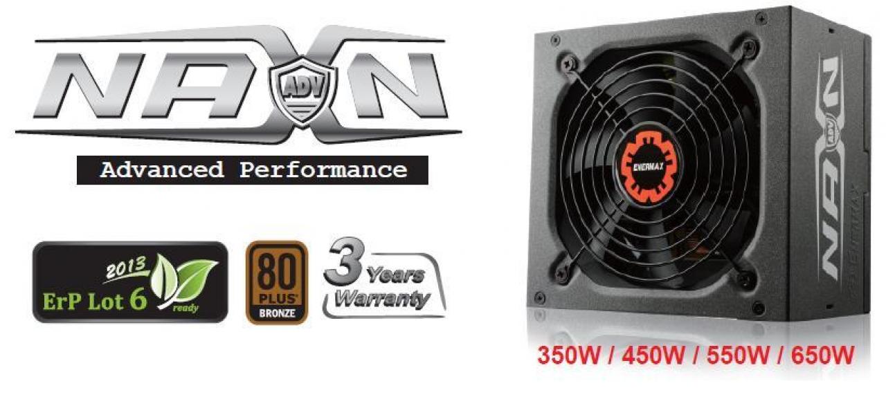 [15/01/2013] Enermax präsentiert NAXN-ADV-Serie - Netzteile mit flachen Kabeln