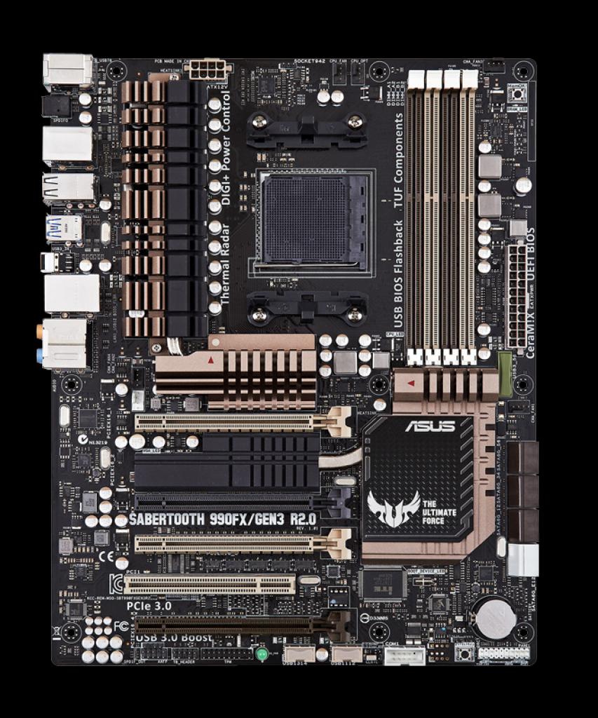 [11/01/2013] Asus zeigt Sabertooth 990FX/GEN 3.0 R2.0 - weltweit erstes PCI-E-3.0-Mainboard für AMD-CPUs (2)