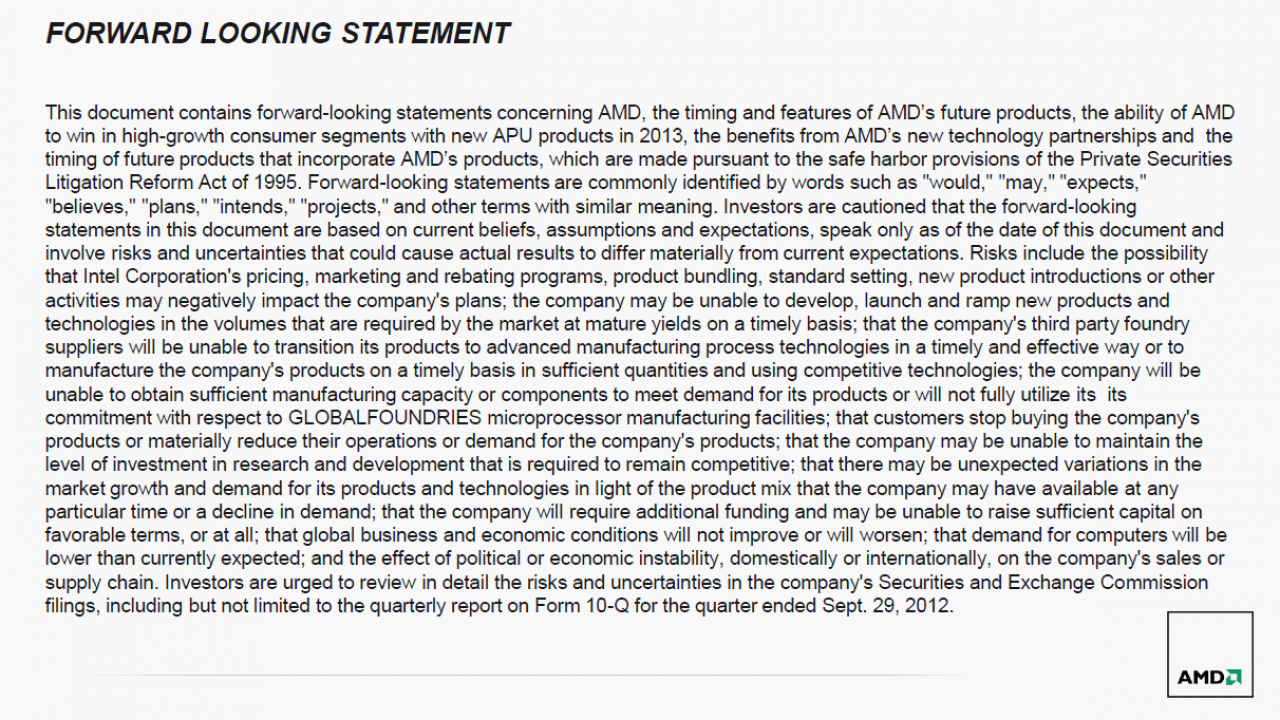 [08/01/2013] CES 2013: AMDs Ausblick samt Mobile-Roadmap und Benchmarks (2)