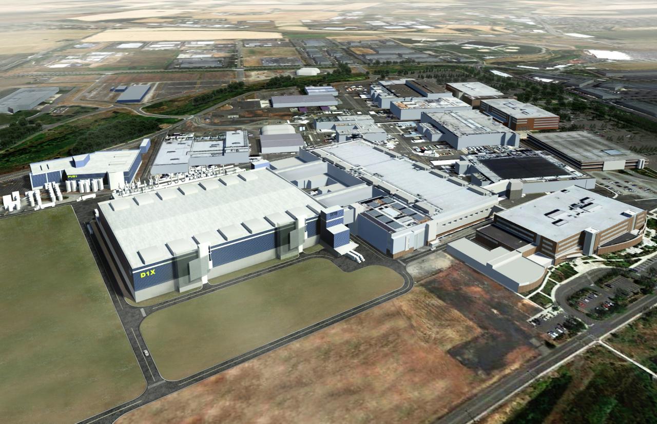 [28/01/2013] Intel investiert 4 Milliarden USD in irische Chipfabrik (Im Bild: D1X Oregon)