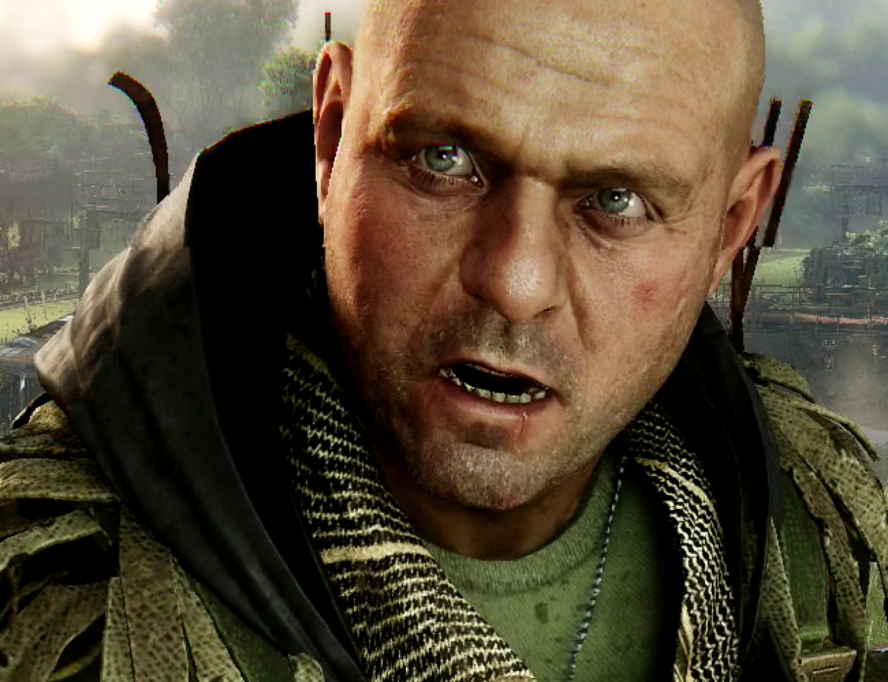Psychos Gesicht: PC mit maximalen Details und 4x SMAA