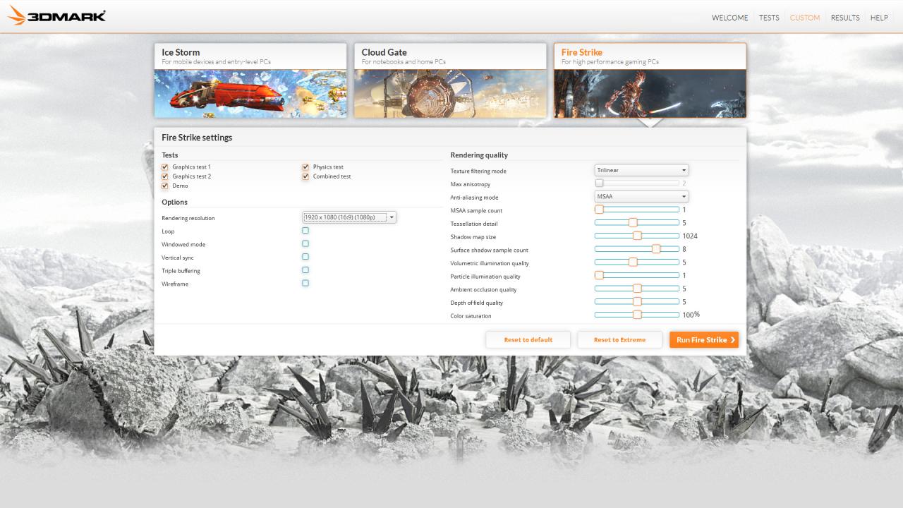 [04/02/2013] 3DMark: das User Interface
