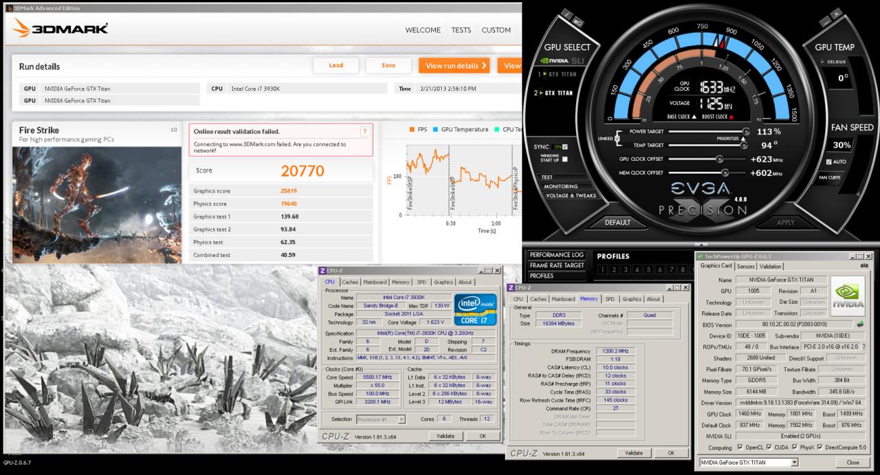 [22/02/2013] 3D-Mark-Firestrike-Benchmark der Geforce Titan - System 2
