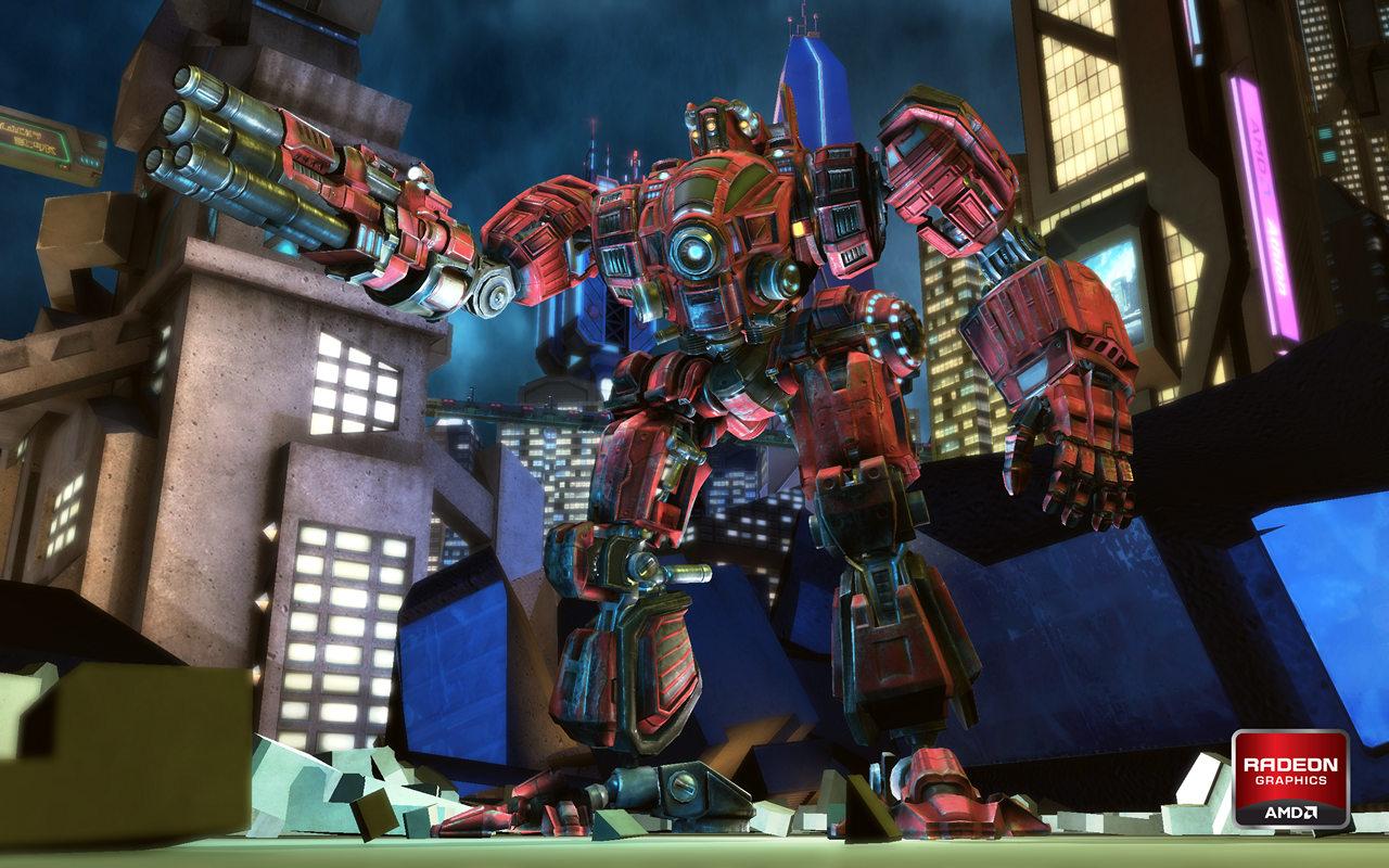 [27/02/2013] AMD Techdemo HK 2207 Mecha Rampage Direct Compute Bullet Physics 1 