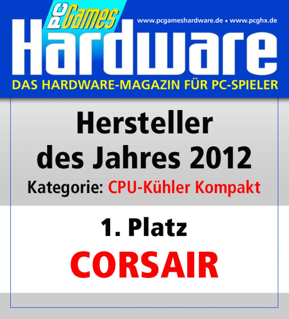 [01/02/2013] Award CPU Kuehler Kompakt Platz 1 Corsair