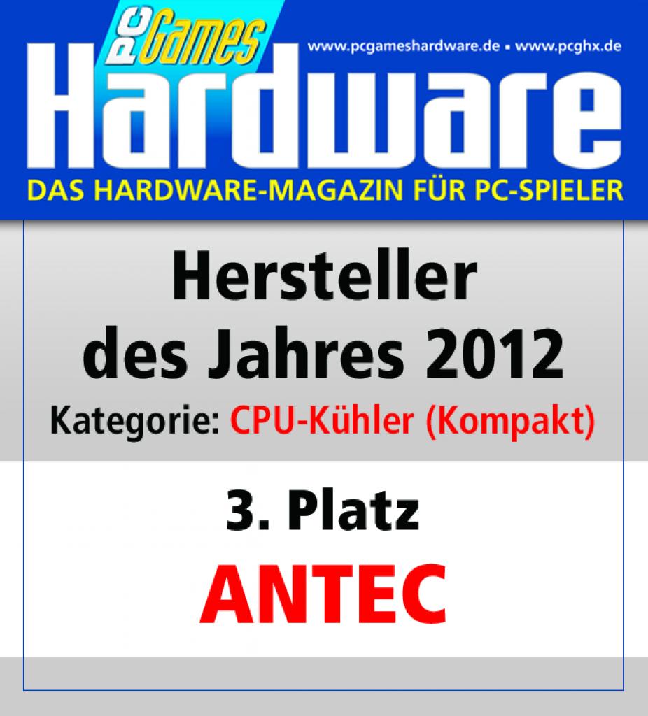 [01/02/2013] Award CPU Kuehler Kompakt Platz 3 Antec