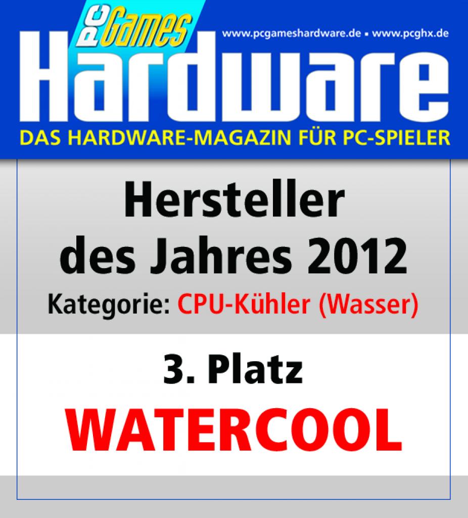 [01/02/2013] Award CPU Kuehler Wasser Platz 3 Watercool