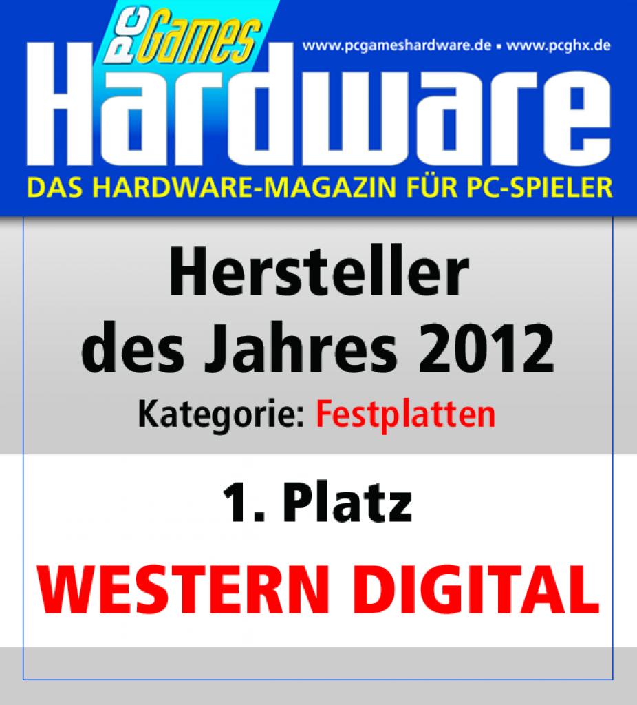 [01/02/2013] Award Festplatten Platz 1 Western Digital