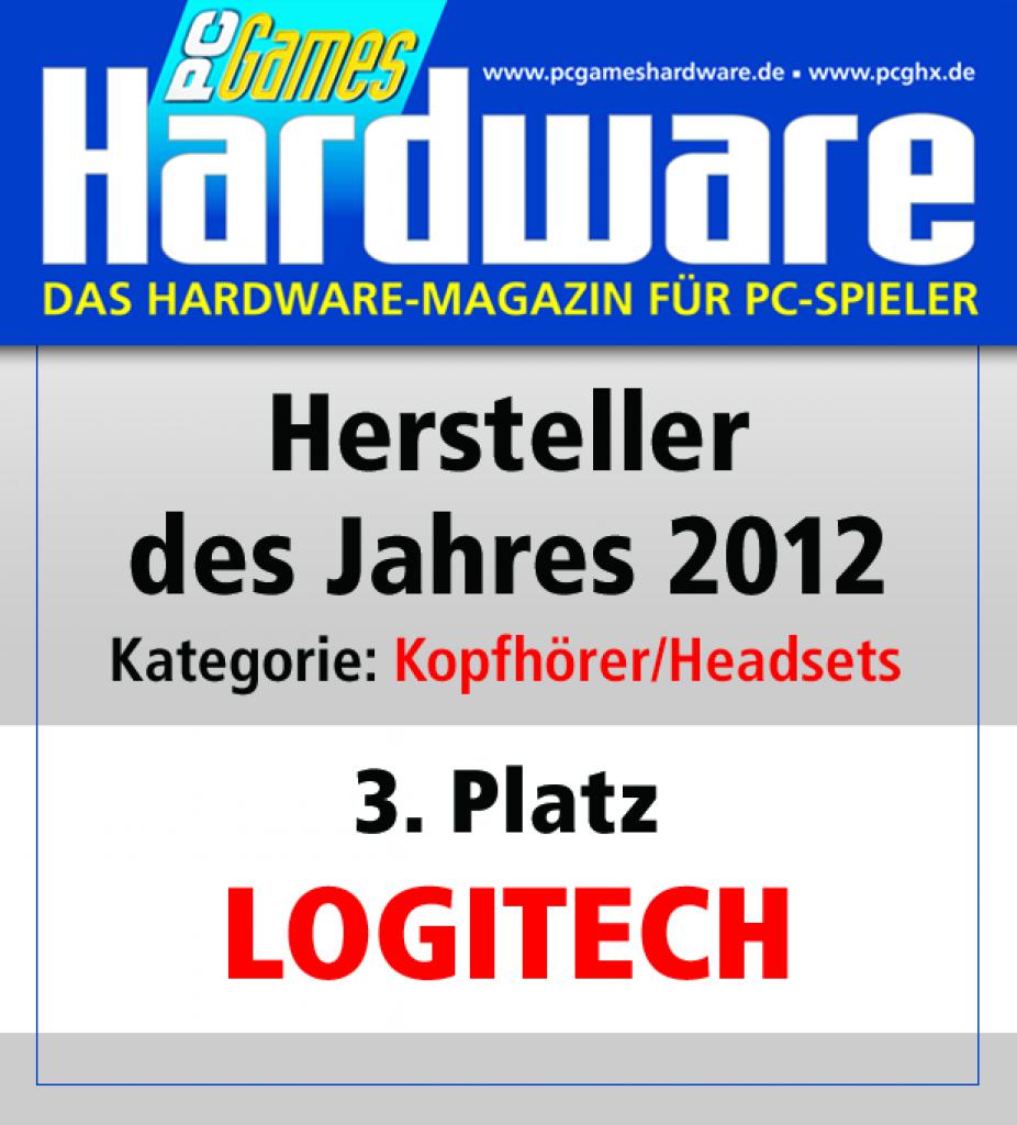 [01/02/2013] Award Kopfhoerer Headsets Platz 3 Logitech