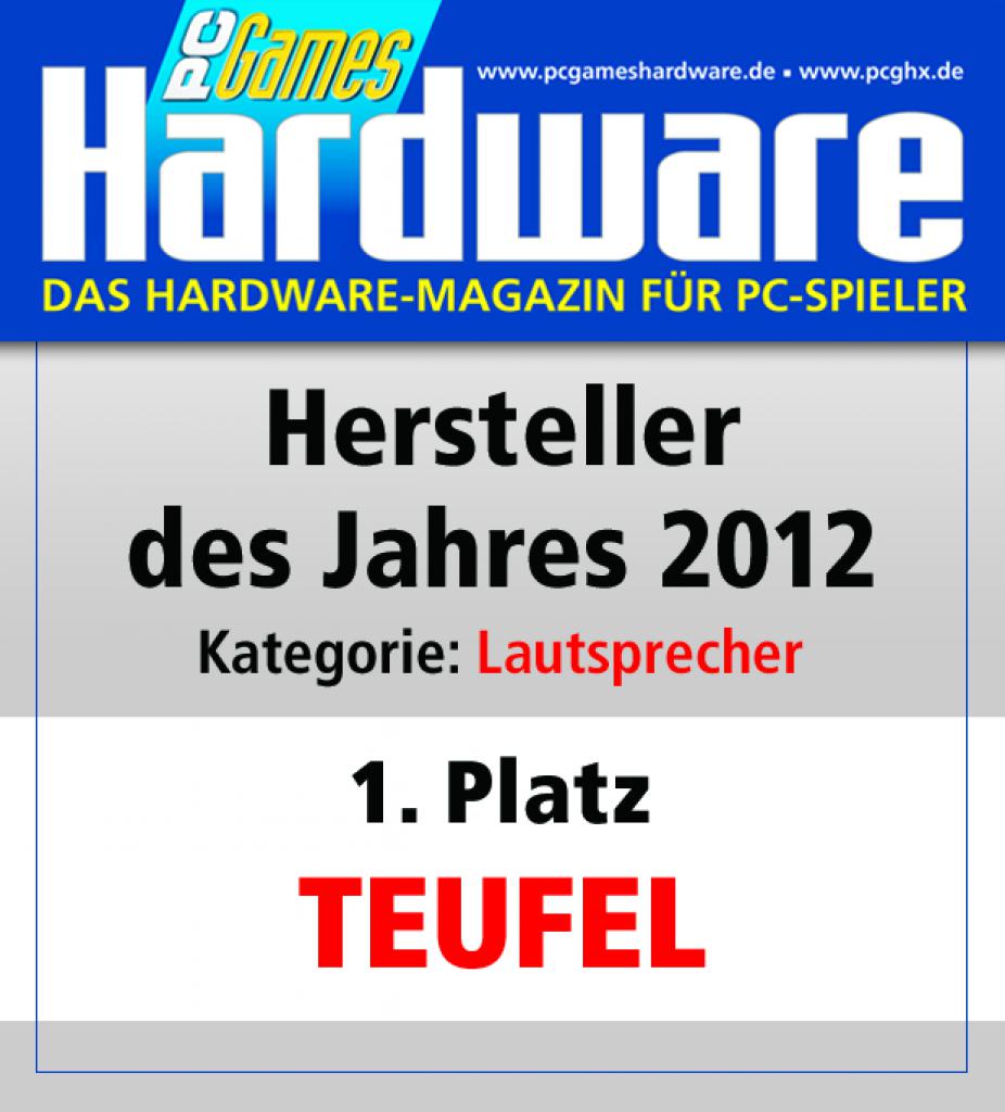 [01/02/2013] Award Lautsprecher Platz 1 Teufel