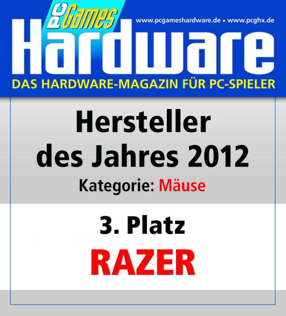 [01/02/2013] Award Maeuse Platz 3 Razer