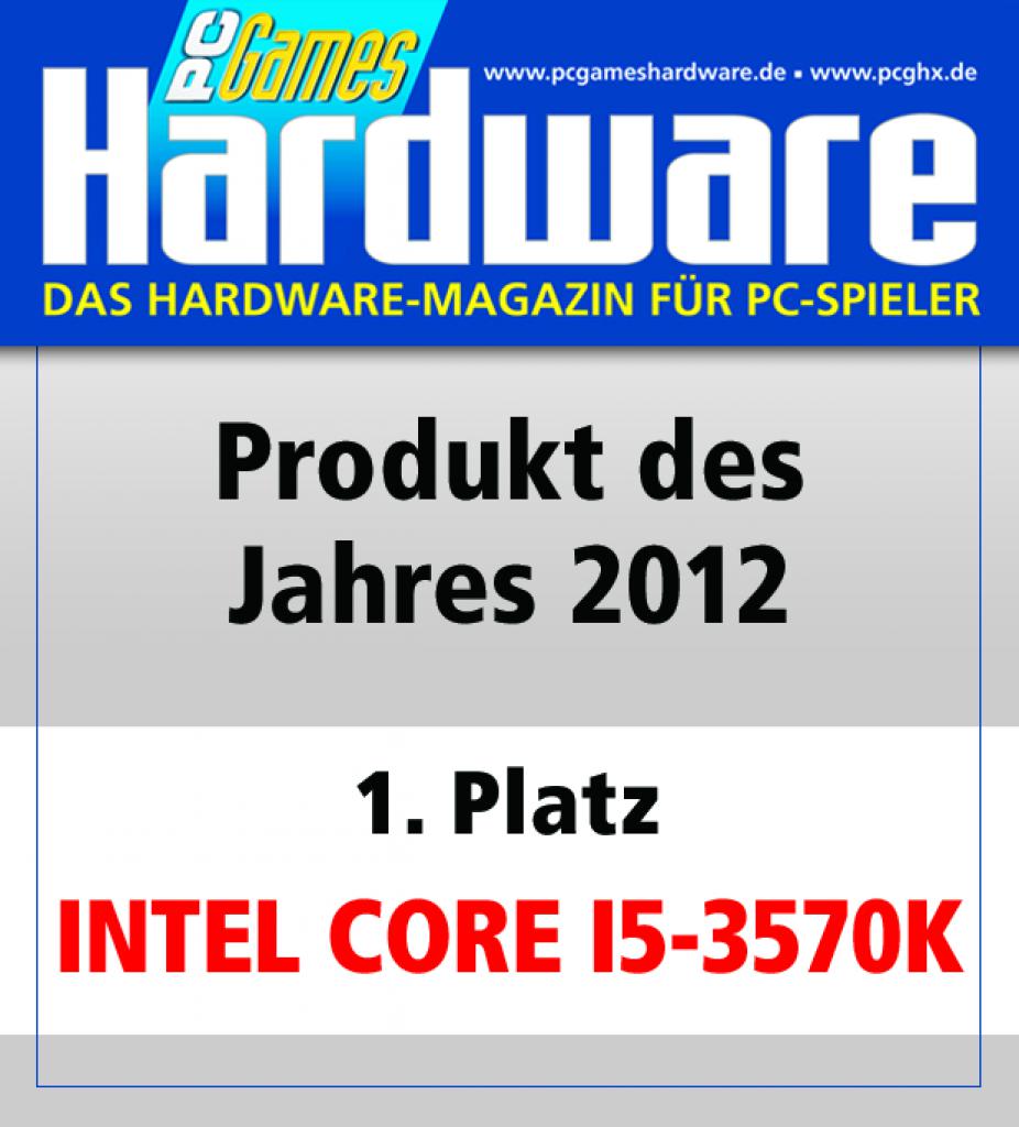 [01/02/2013] Award Produkt des Jahres Platz 1 Intel Core i5 3570K