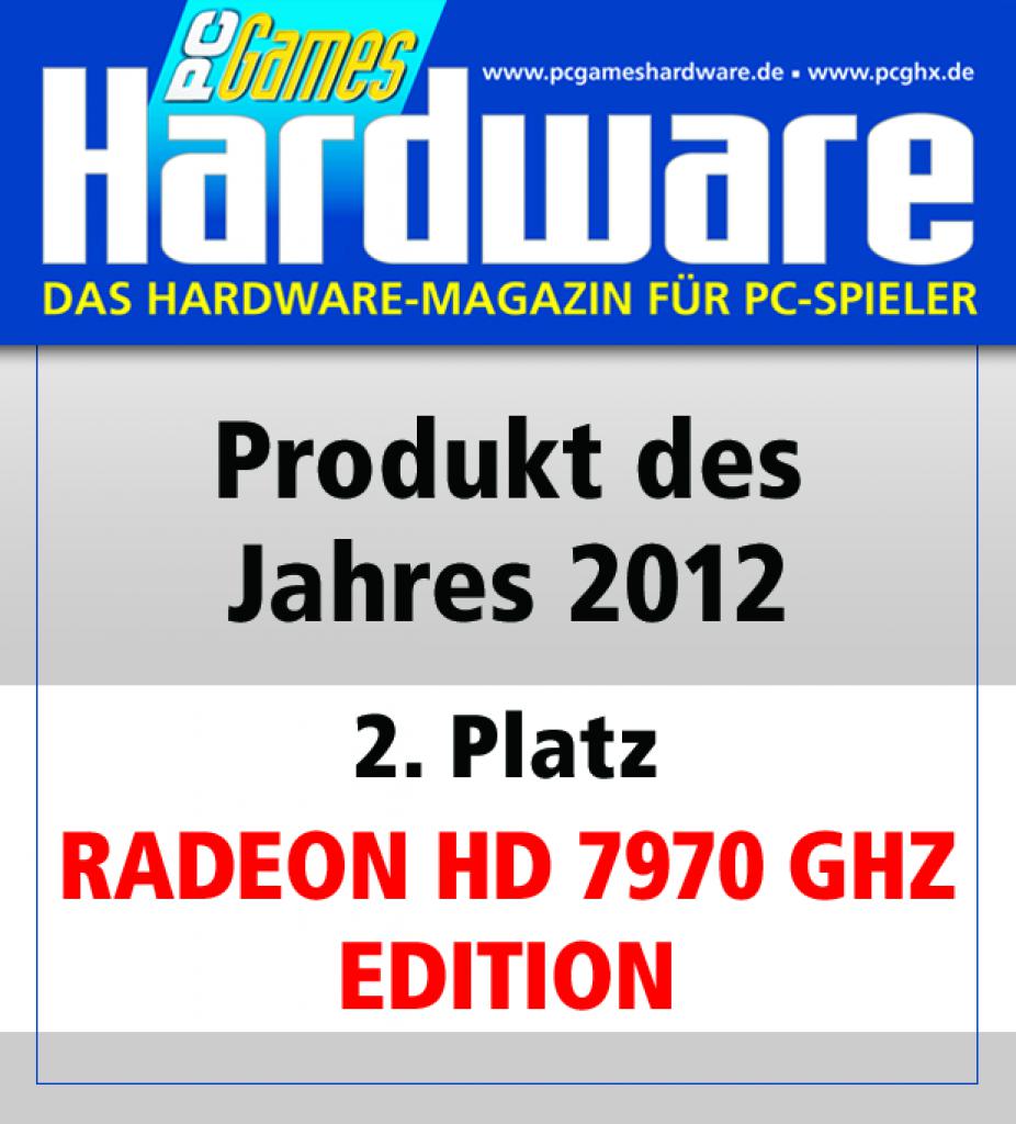 [01/02/2013] Award Produkt des Jahres Platz 2 Radeon HD 7970 GHz Edition