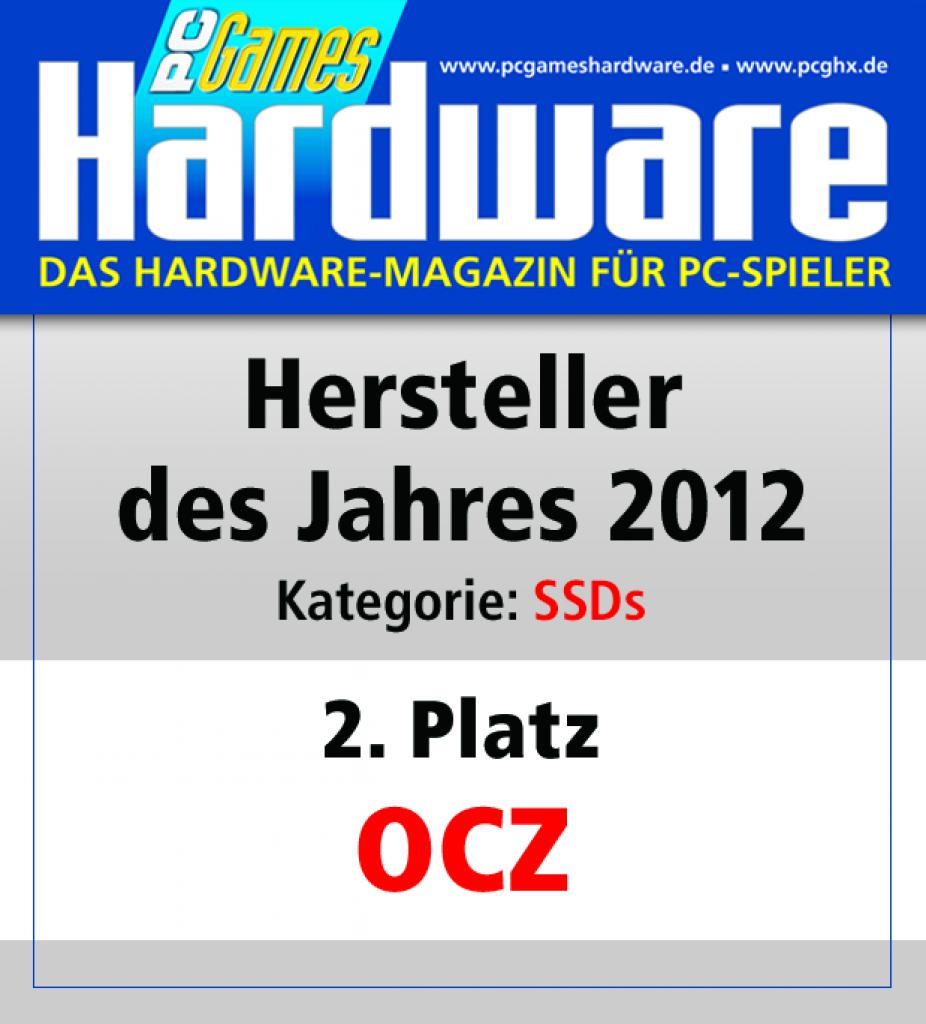 [01/02/2013] Award SSDs Platz 2 OCZ
