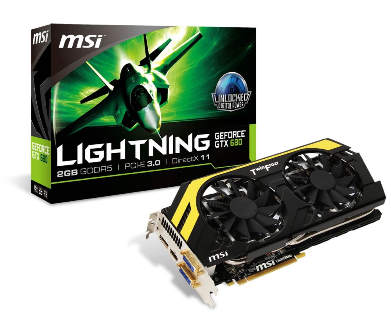 [14/02/2013] MSI präsentiert leicht abgespeckte Geforce GTX 680 Lightning 