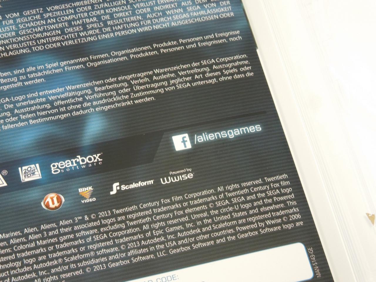 [15/02/2013] Der dezente Facebook-Hinweis auf der Originalverpackung von Gearbox' just veröffentlichten Alien-Shooter wirkt schon etwas wie eine unfreiwillige Einschätzung zur Güte des Spiels. Aber sind wir mal ehrlich, ein Totalausfall ist Aliens: Colonial Marines dann doch nicht, aber die Grafik des Titels hat stellenweise schon Gruselcharakter (Achtung: zweideutig!). 