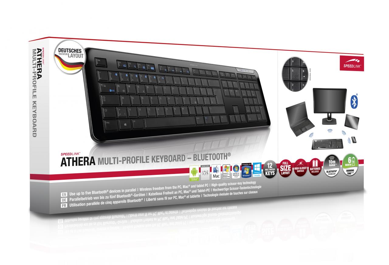 [14/02/2013] Speedlink Athera: Bluetooth-Tastatur für Windows, Mac, iOS und Android (2)