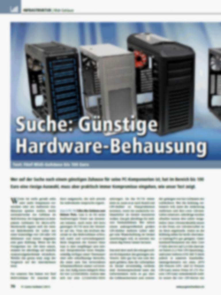 [25/02/2013] CPUs, Netzteile und Gehäuse für unter 100 Euro im Test - Vorschau auf PCGH 04/2013 (6)