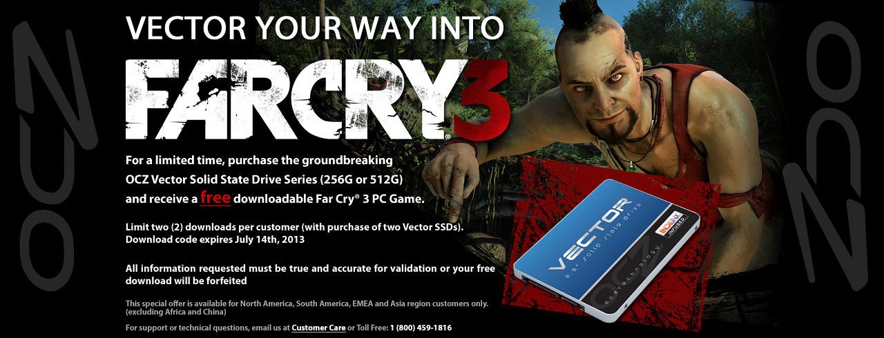 [25/02/2013] OCZ schenkt Käufern von Vector-SSDs Far Cry 3