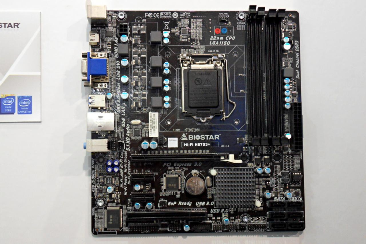 [05/03/2013] Cebit 2013: Auch Biostar zeigt Haswell-Mainboards (6)
