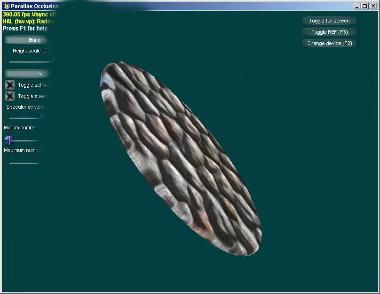 Spitzer Winkel: Bump-Mapping