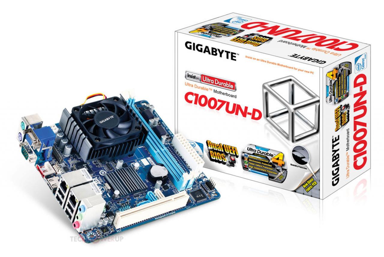 [13/03/2013] Gigabyte liefert C1007UN-D Mini-ITX-Mainboard aus (2)