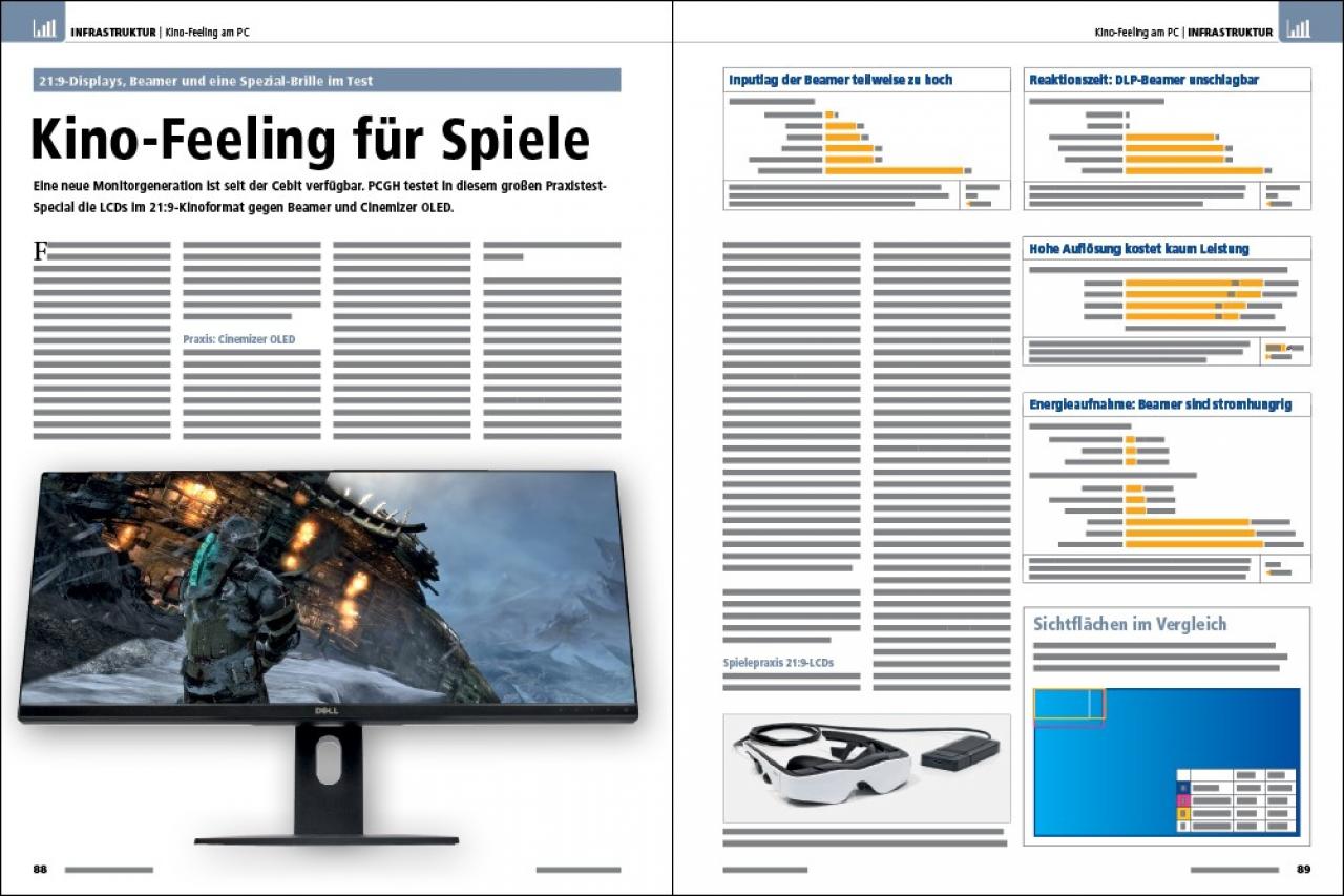 [26/03/2013] PC Games Hardware 04/2013 (ab 3. April und 3,99 EUR im Handel): Kino-Feeling für Spiele Auszug aus einem Artikel mit sechs Seiten 