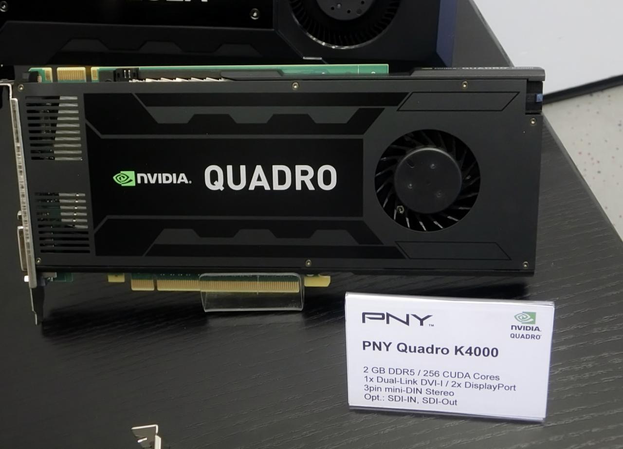 [05/03/2013] Nvidia Quadro Kepler Cebit 2013 4 (Angaben zur Anzahl der Cuda-Cores auf dem Typenschild fehlerhaft!)