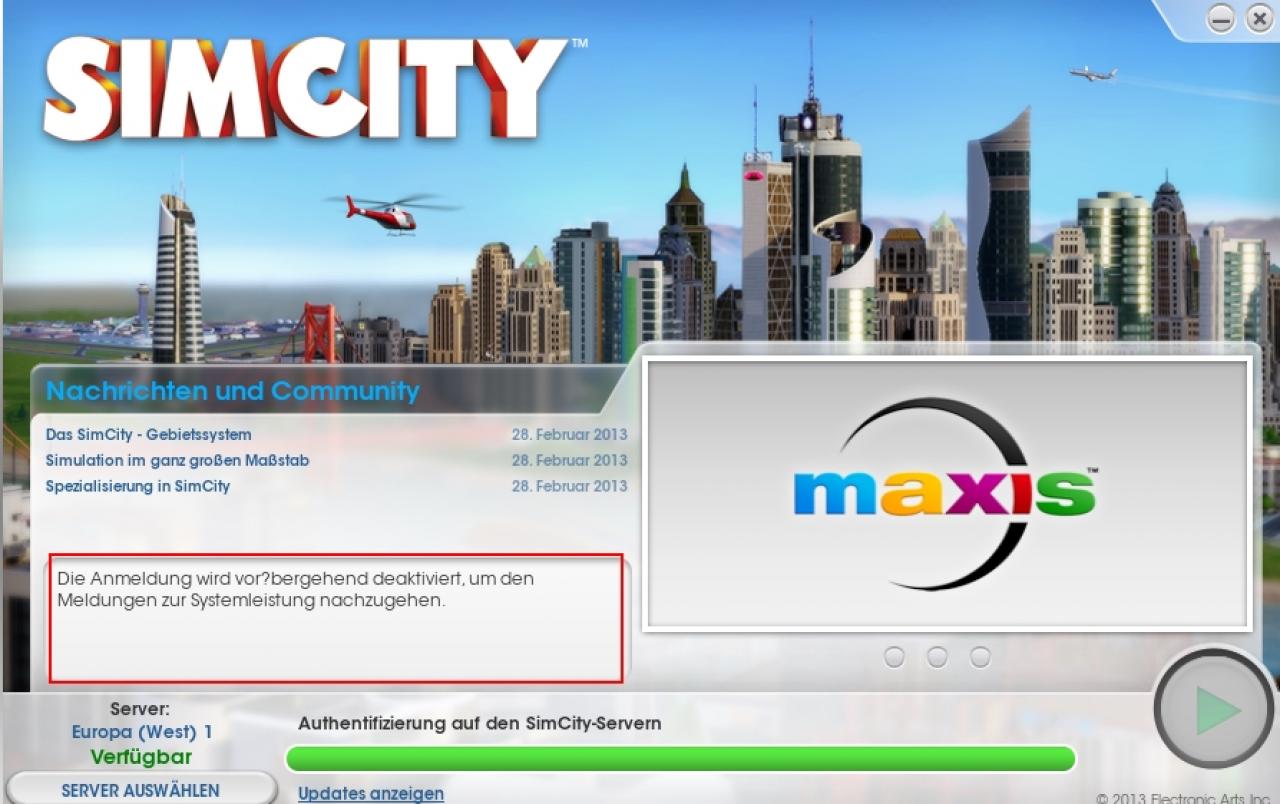 [08/03/2013] SimCity: Ein Spiel im Schatten der Serverprobleme - Kann wenigstens das Gameplay überzeugen? (2)